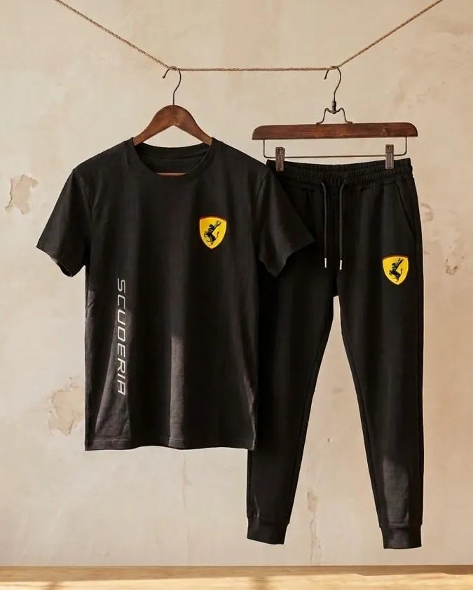 Men's Ferrari Printed Dri Fit Track Suit