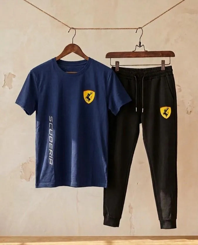 Men's Ferrari Printed Dri Fit Track Suit