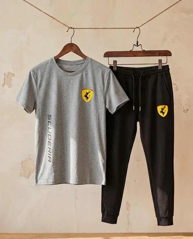 Men's Ferrari Printed Dri Fit Track Suit