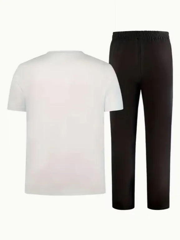 Men's Ferrari Printed Dri Fit Track Suit White Black